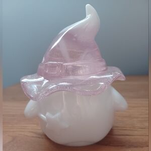 Pink Witch Hat Ceramic Decor